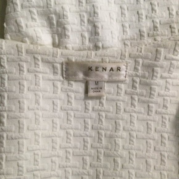 👛 (ANY 2/$35) KENAR Collarless Long Open Blazer with Pockets Med-Large - Picture 10 of 11